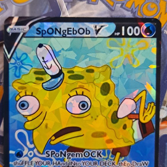 Spongebob Pokemon Card - Picture 3 of 8